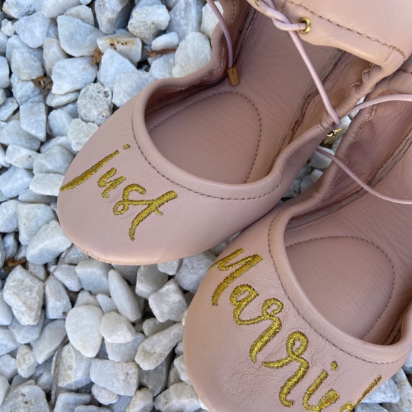 KATE SPADE JUST MARRIED BALLET SLIPPERS PINK FLATS SZ 6 BALLERINA BALLETCORE - Picture 3 of 12